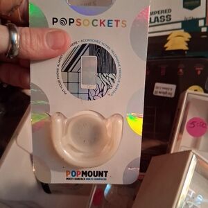Cream PopSockets PopMount